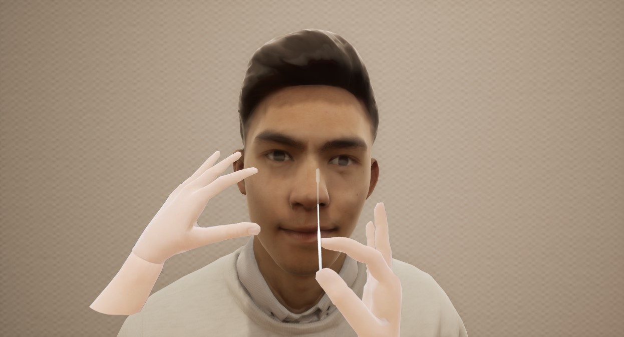 VR 鼻咽採檢醫療教育訓練